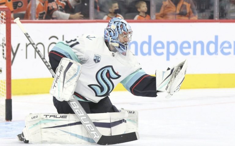 Read more about the article Kraken AM Skate in Vegas, Grubauer Gets the Start